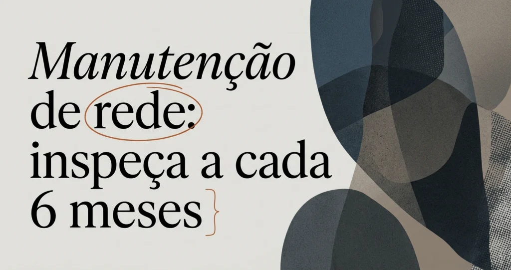 Manutenção de Rede de Proteção: Quando Fazer